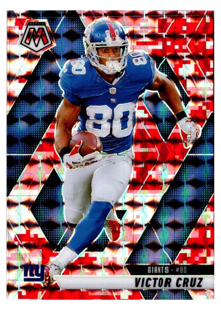 2025 Panini Mosaic Base Set Victor Cruz #123 card