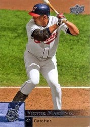 2009 Upper Deck Base Set Victor Martinez #106 card