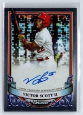 2024 Bowman Sterling Prospect Autographs Victor Scott II #PA-VS card