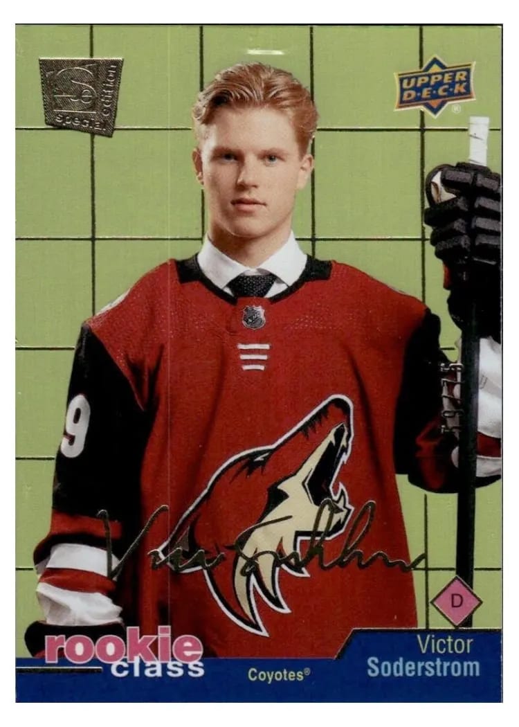 2020 Upper Deck Rookie Class Se Victor Soderstrom #RC-17 card