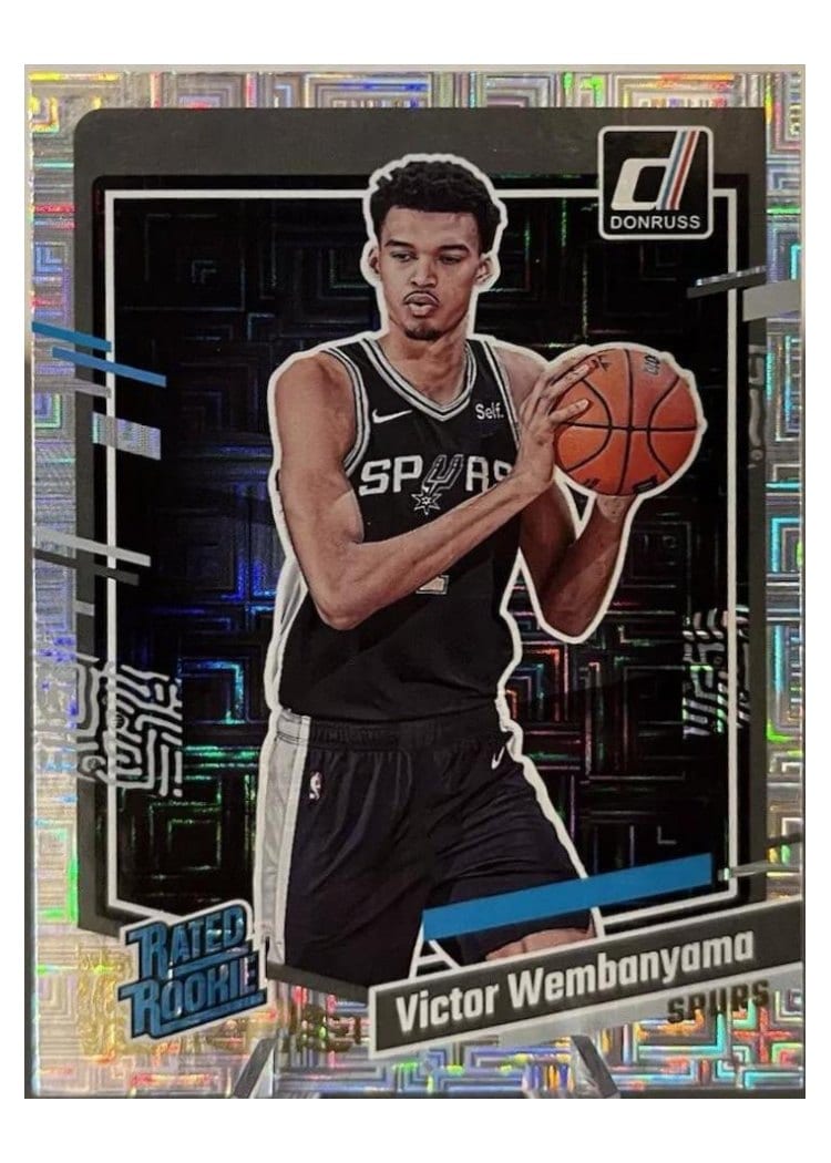 2022 Panini Chronicles Draft Picks Optic Rated Rookie Victor Wembanyama #220 card