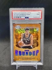 2023-24 Panini Contenders Optic Rookie Roundup Victor Wembanyama #18 card