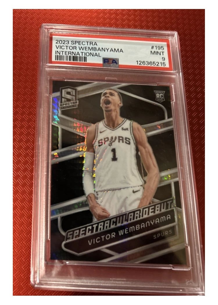 2023-24 Panini Spectra Base Set Victor Wembanyama #195 card