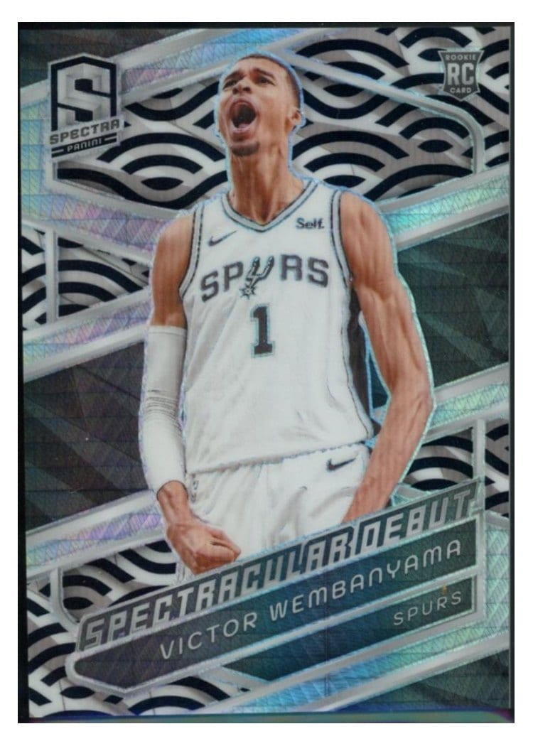 2023-24 Panini Spectra Base Set Victor Wembanyama #195 card