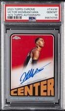 Victor Wembanyama 2023-24 Topps Chrome 1972 Topps Autographs card