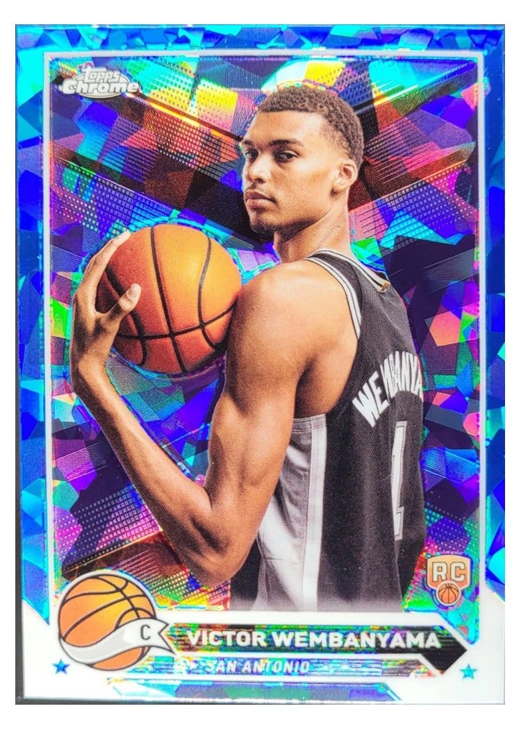 2023-24 Topps Chrome Sapphire Edition Base Set Victor Wembanyama #1 card