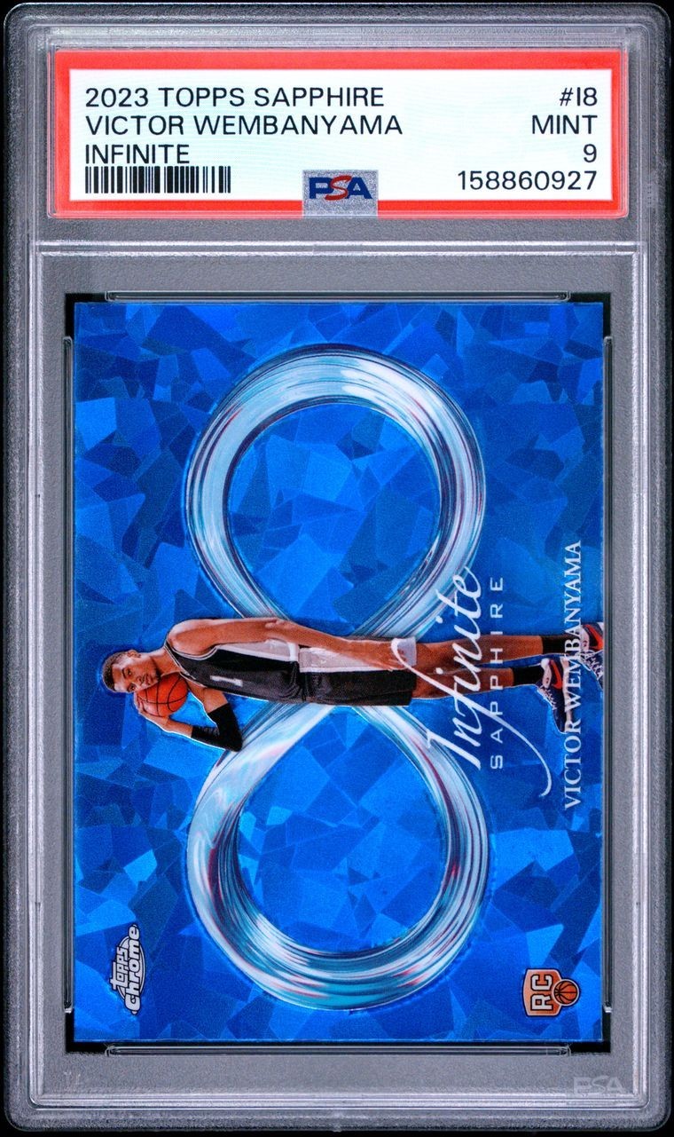 Victor Wembanyama 2023-24 Topps Chrome Sapphire Edition Infinite card