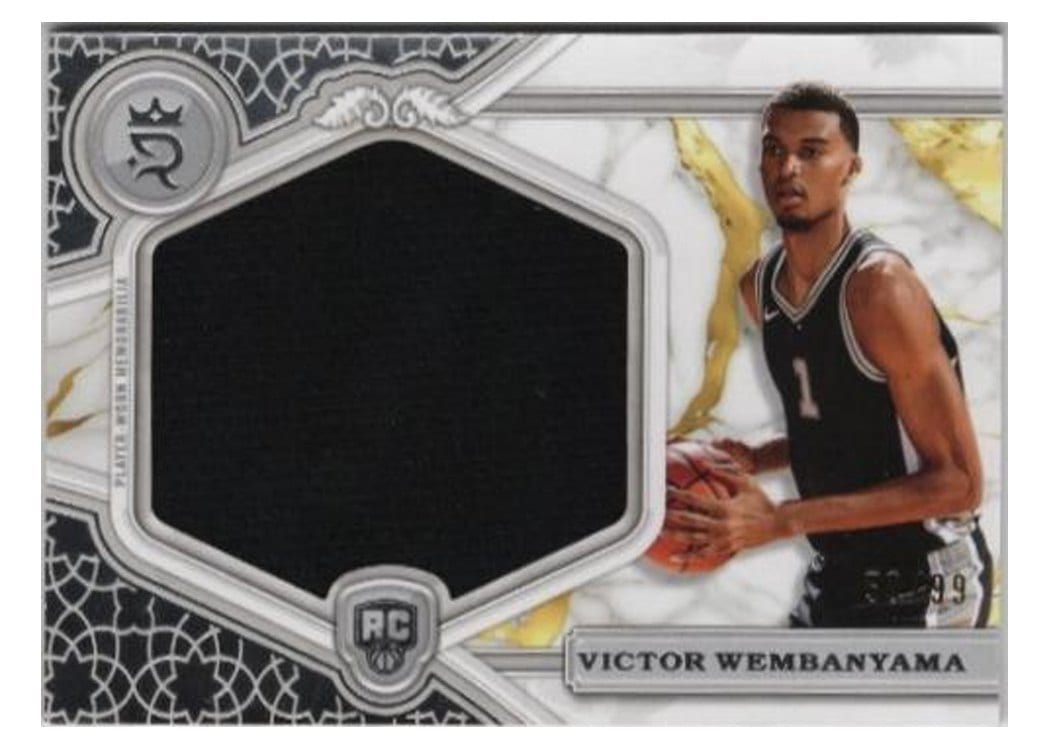 2023-24 Topps Royalty Rookie Jumbo Relics Victor Wembanyama #RJR-VW card