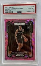 2023 Panini Prizm Victor Wembanyama Pink Ice #136 card