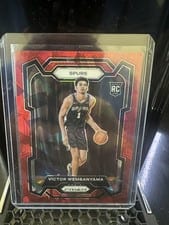 2023 Panini Prizm Victor Wembanyama Red Ice #136 card