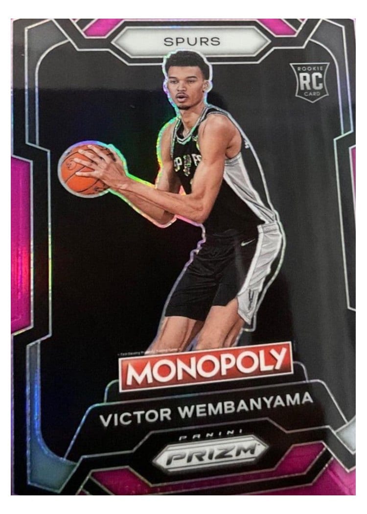 2023 Panini Prizm Monopoly Victor Wembanyama Pink #81 card