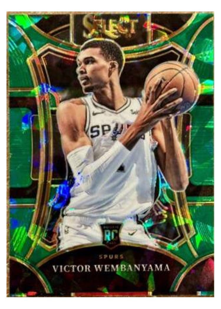 2023 Panini Select Victor Wembanyama Ice Green Prizm #311 card