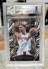 2023 Panini Select Victor Wembanyama Zebra Prizm #311 card
