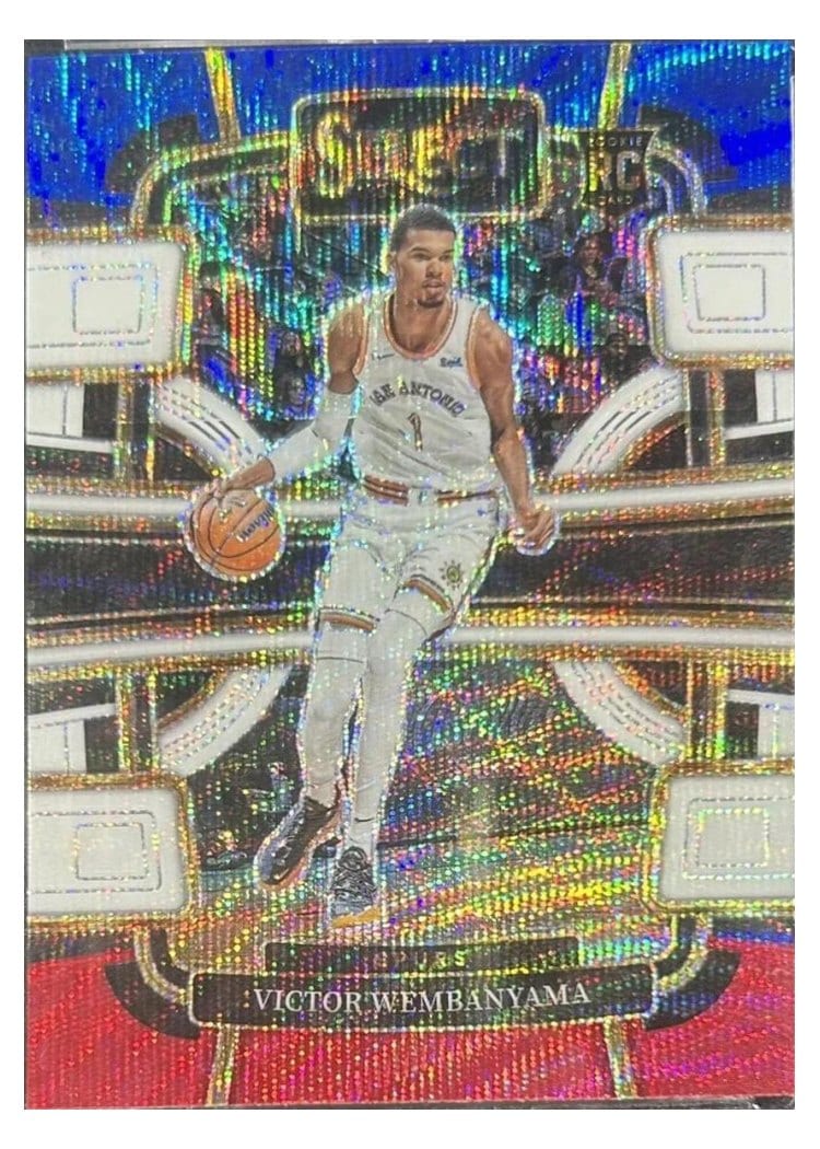 2023 Panini Select Victor Wembanyama Blue Red White #87 card