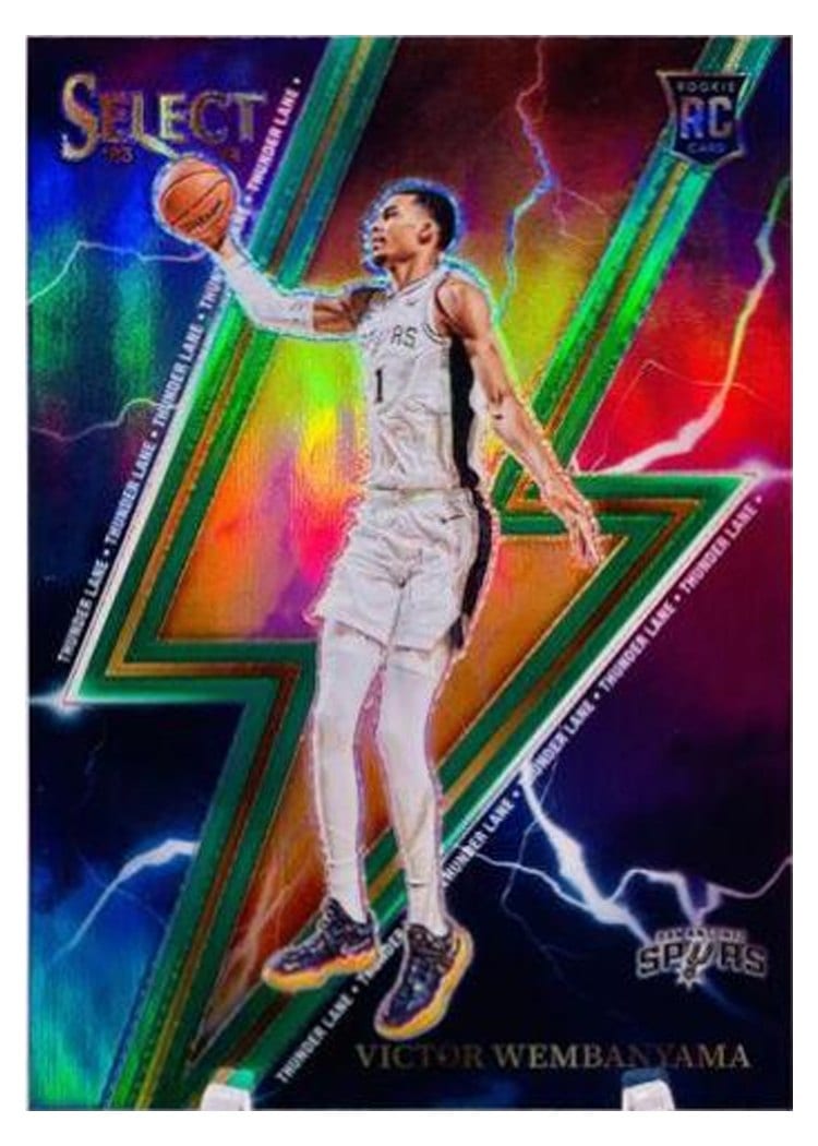 2023 Panini Select Thunder Lane Victor Wembanyama #5 card