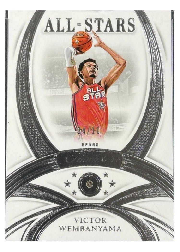 2024-25 Panini Flawless Base Gems Victor Wembanyama #135 card