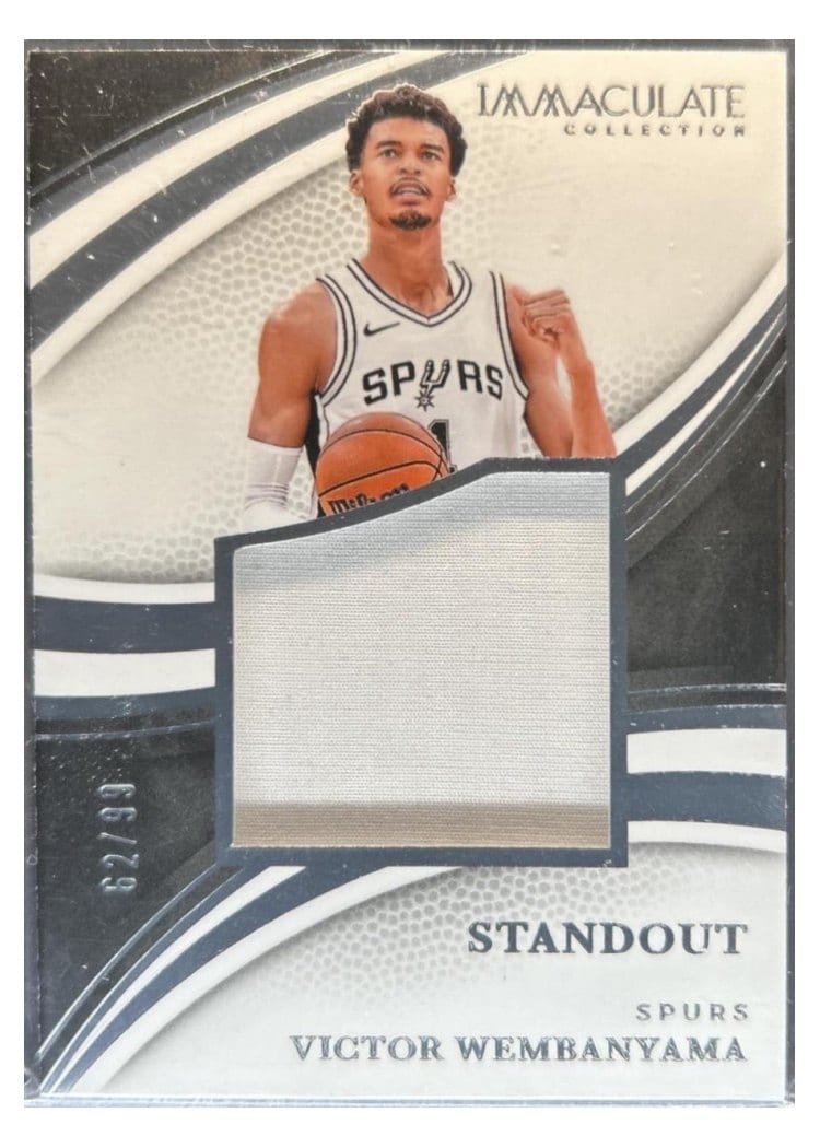 2024-25 Panini Immaculate Collection Standout Memorabilia Set Victor Wembanyama #6 card