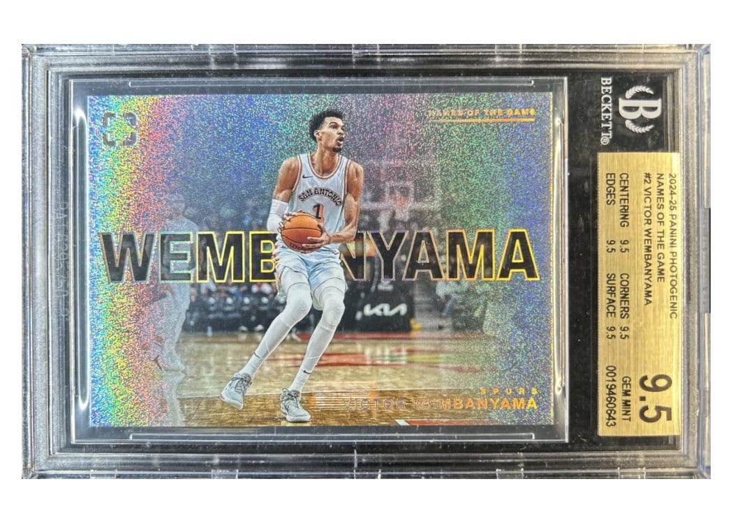 2024-25 Panini Photogenic Names of the Game Set Victor Wembanyama #2 card