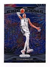 Victor Wembanyama 2024-25 Panini Prizm Fireworks card