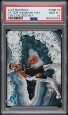 2025-26 Bowman Crystallized NBA Victor Wembanyama #CNB-10 card