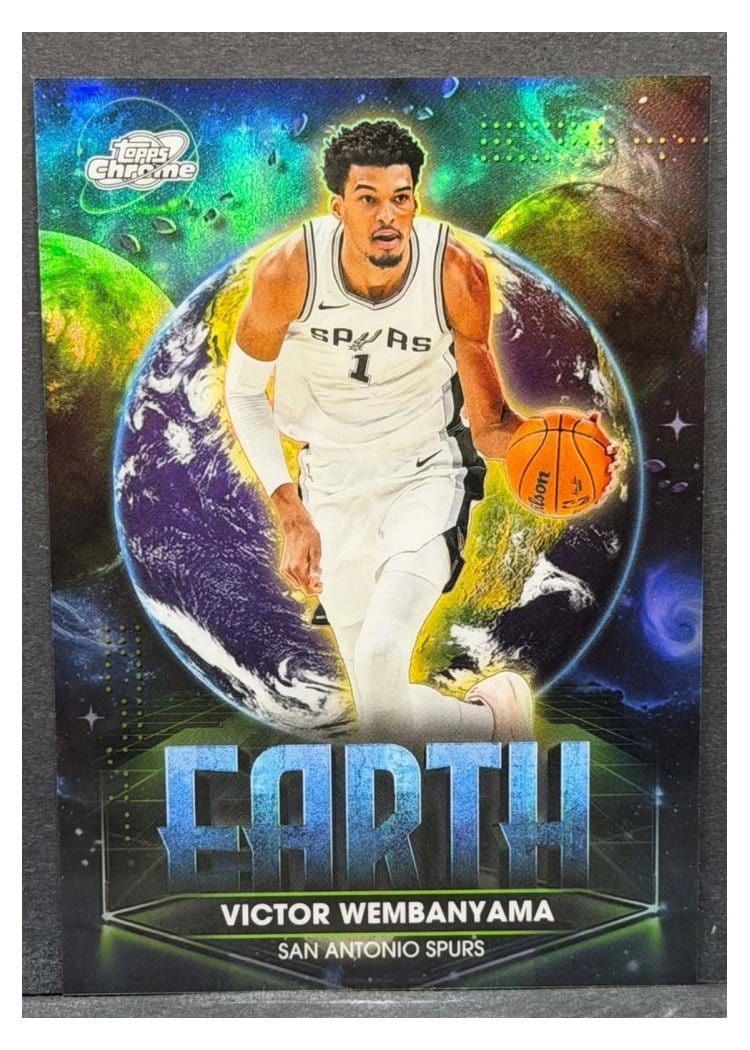 2025-26 Topps Cosmic Chrome Planetary Pursuit Earth Victor Wembanyama #PPE-6 card