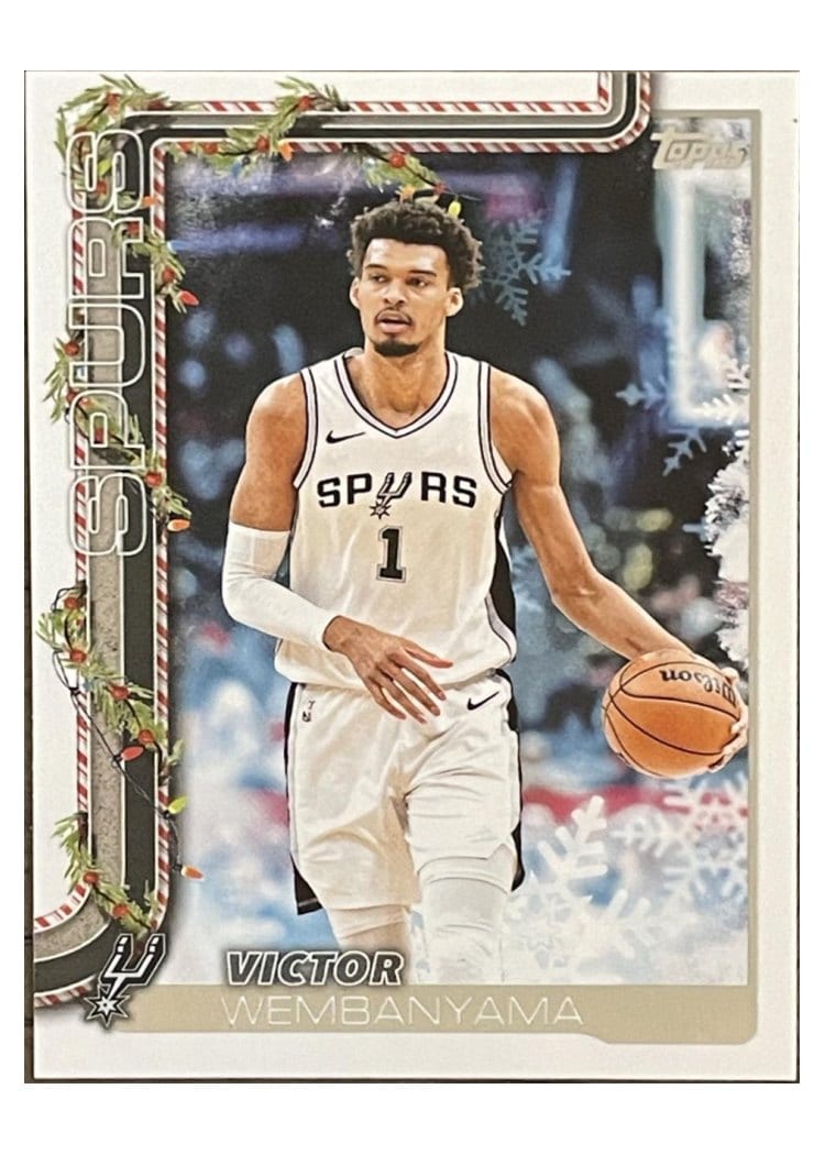 2025-26 Topps Holiday SSP Back Variations Victor Wembanyama #SSB-VW