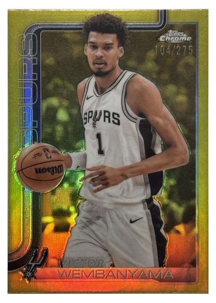 2025 Topps Chrome Victor Wembanyama #221 card