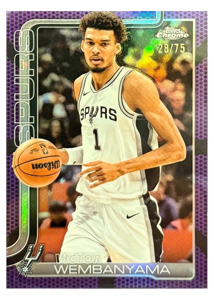 2025 Topps Chrome Victor Wembanyama #221 card