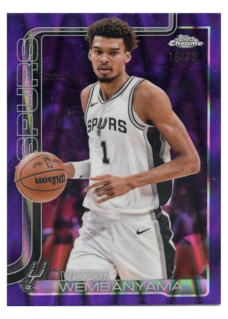2025 Topps Chrome Victor Wembanyama #221 card