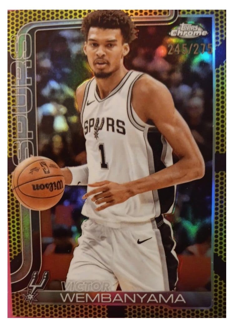 2025 Topps Chrome Victor Wembanyama #221 card