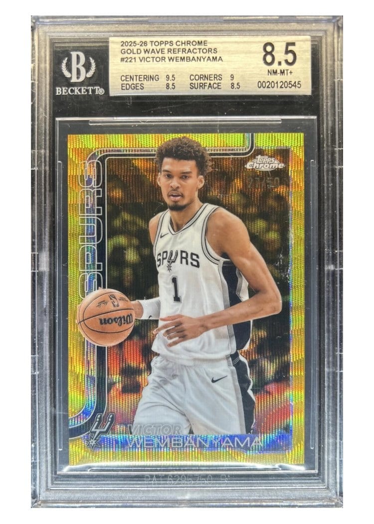 2025 Topps Chrome Victor Wembanyama #221 card