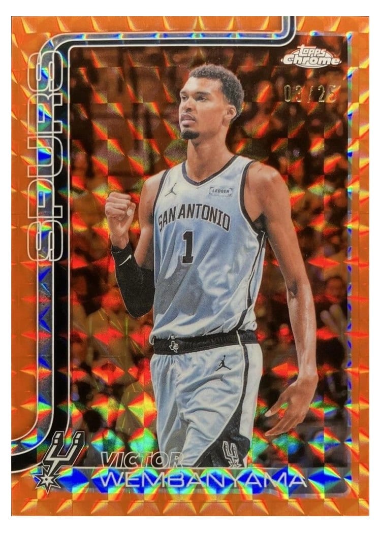 2025 Topps Chrome Victor Wembanyama #221 card