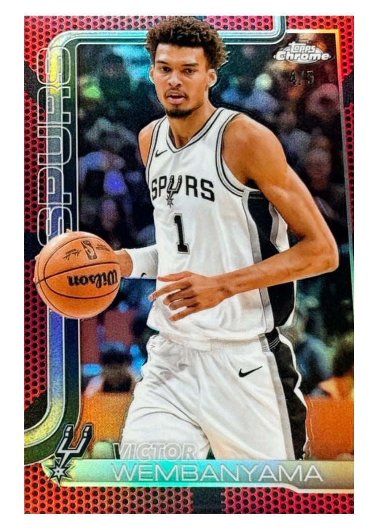 2025 Topps Chrome Victor Wembanyama #221 card