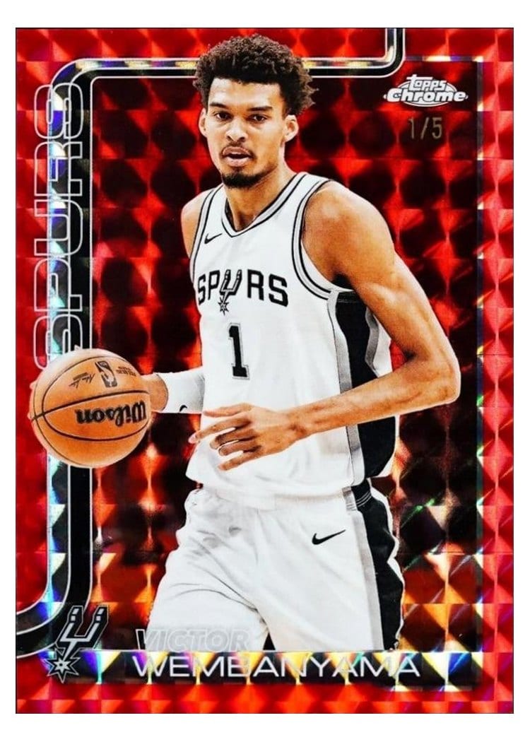2025 Topps Chrome Victor Wembanyama #221 card