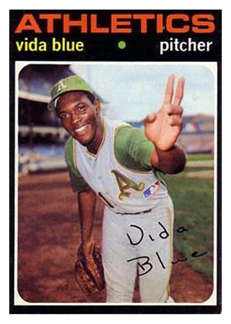 1971 Topps Vida Blue #544 card