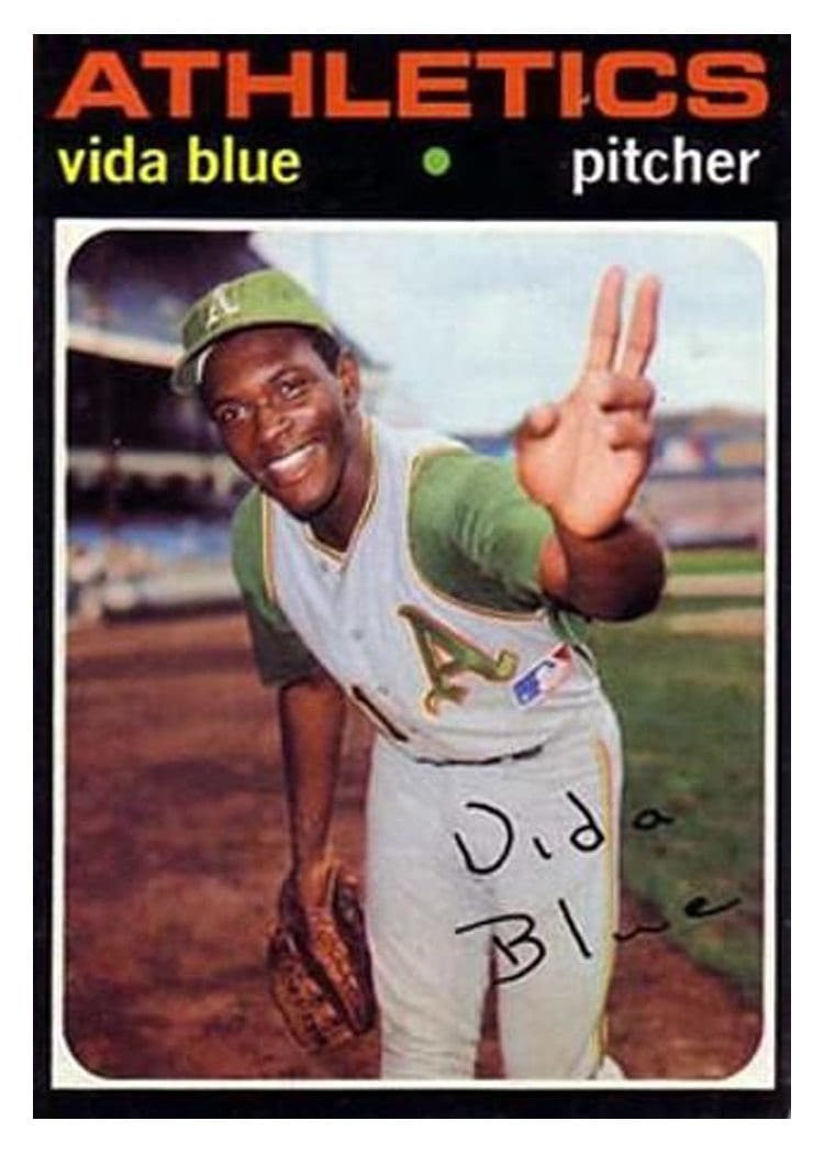 1971 Topps Base Set Vida Blue #544 card