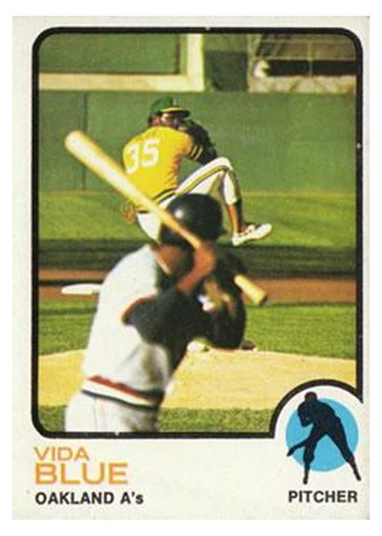 1973 Topps Vida Blue #430 card