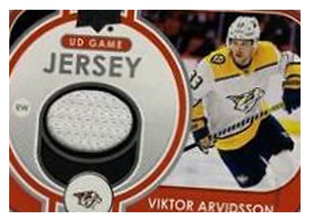 2021-22 Upper Deck UD Game Jersey Viktor Arvidsson #GJ-AR card