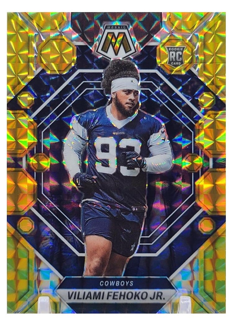 2023 Panini Mosaic Base Set Viliami Fehoko Jr. Gold #375