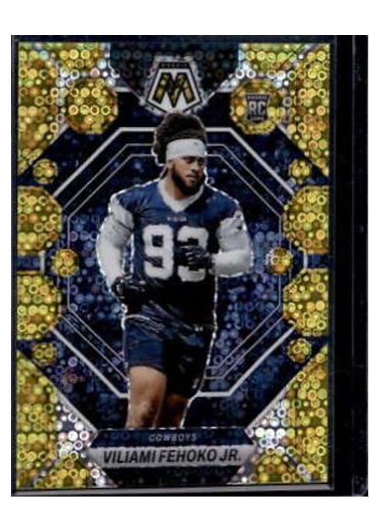 2023 Panini Mosaic Base Set Viliami Fehoko Jr. No Huddle Gold #375 card