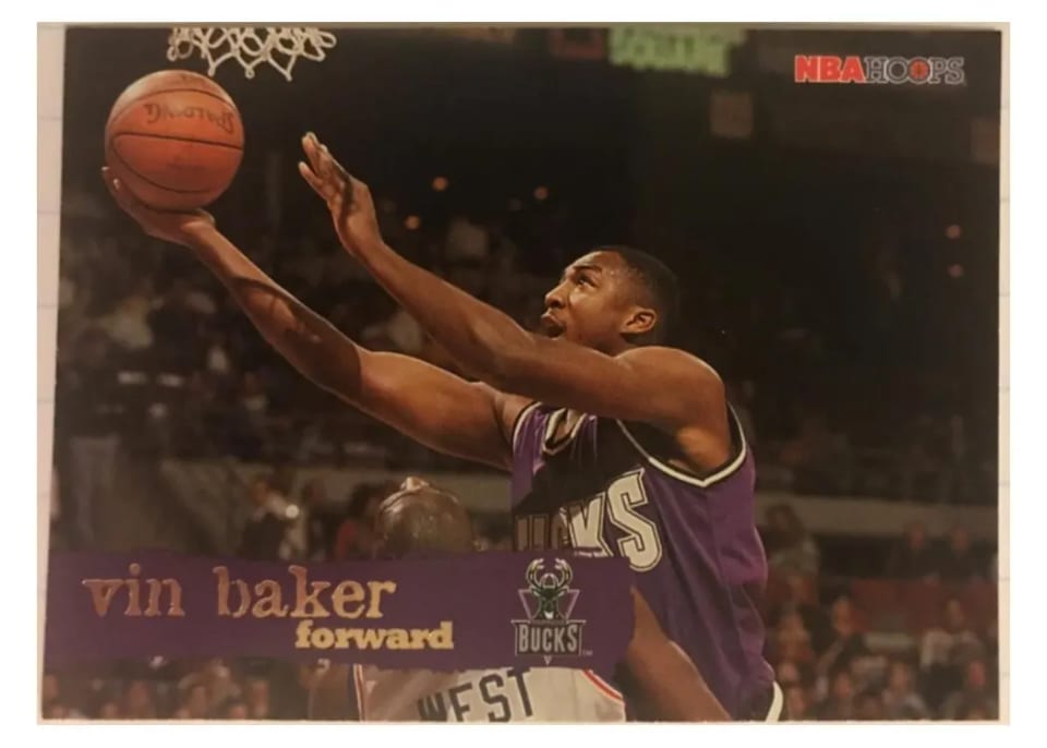 1995 Hoops Vin Baker #89 card