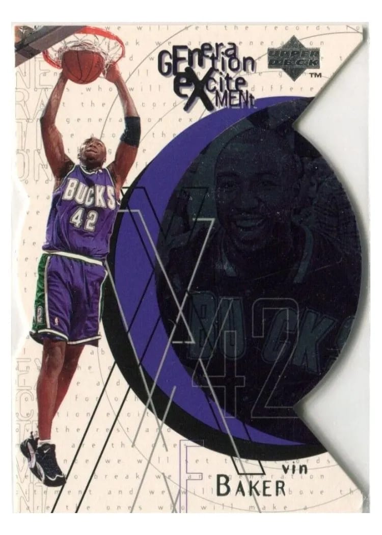 Vin Baker 1996 Upper Deck Generation Excitement card
