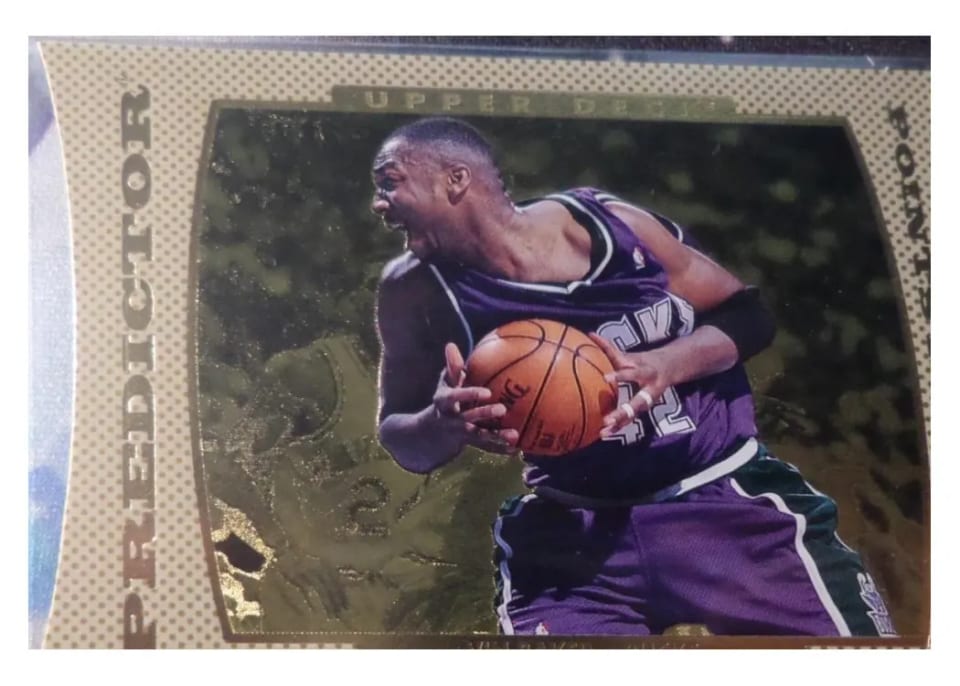 1996 Upper Deck Predictor Scoring 2 Vin Baker #P9 card