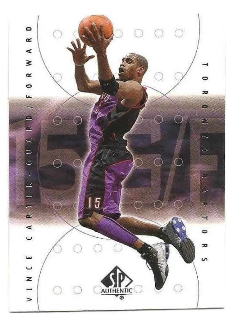 2000 SP Authentic Vince Carter #79 card