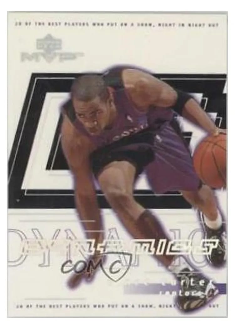 2000 Upper Deck MVP Dynamics Vince Carter #D11 card