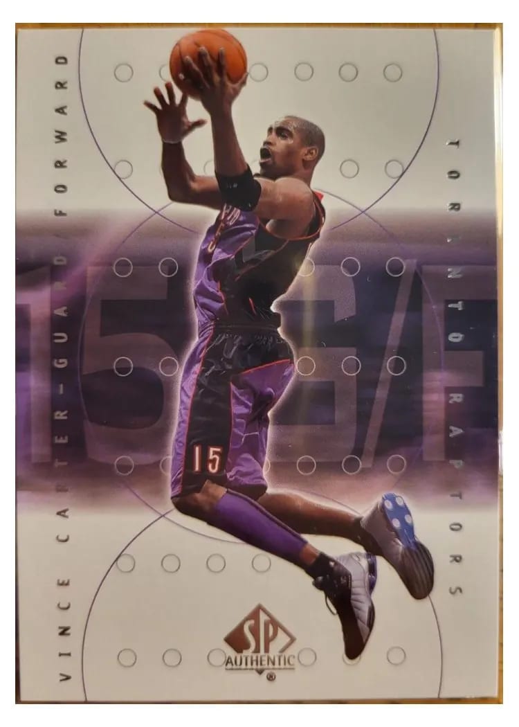 2001 SP Authentic Vince Carter #79 card
