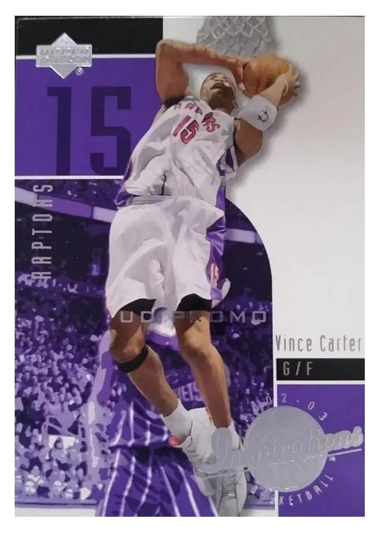 2002 Upper Deck Inspirations Vince Carter #82 card