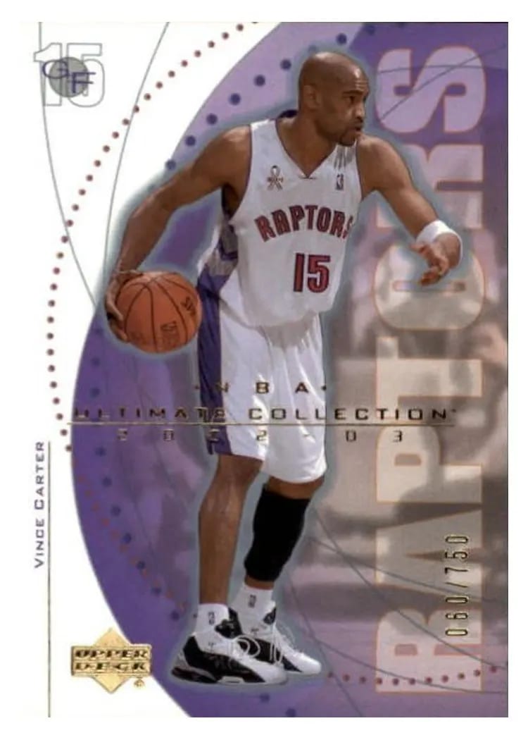 2002 Upper Deck Ultimate Vince Carter #63 card