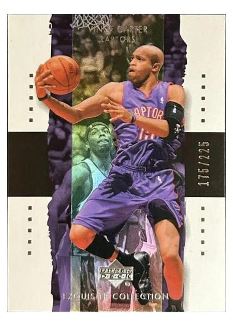 2003 UD Exquisite Collection Vince Carter #39 card