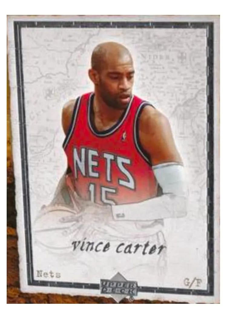 2007 Upper Deck Artifacts Vince Carter #58 card